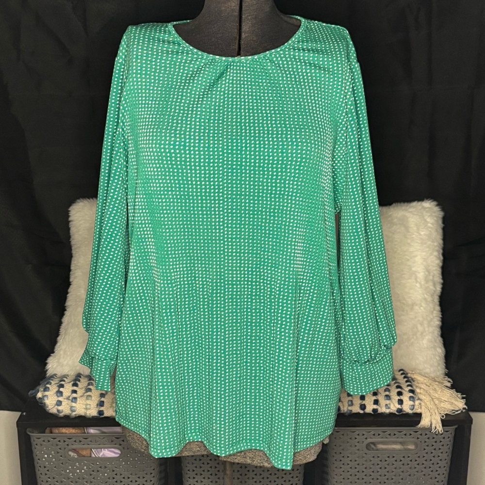 💚Adrianna Papell💚 Polka Dot Blouse